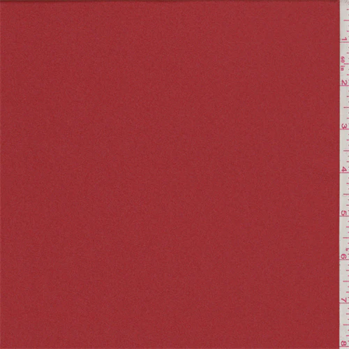 1 1/2 YD PC-Burnt Orange Polyester Crepe Fabric