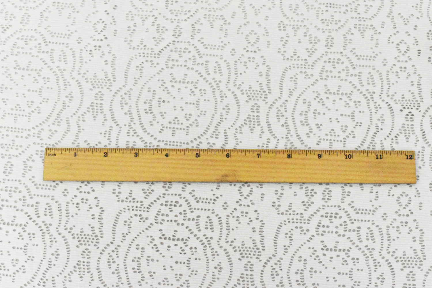 1 5/8 YD PC-Milk White Medallion Floral Stretch Nylon Crochet Knit Fabric - Image 4