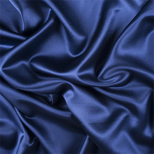 1 YD PC-Runway Silks Dark Blue Silk Crepe Back Satin Fabric - Reorderable