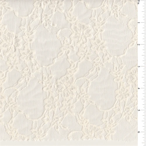 15 YD Bolt-Ivory Stretch Lace Fabric