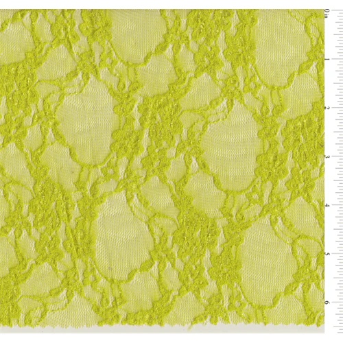 15 YD Bolt-Neon Green Stretch Lace Fabric