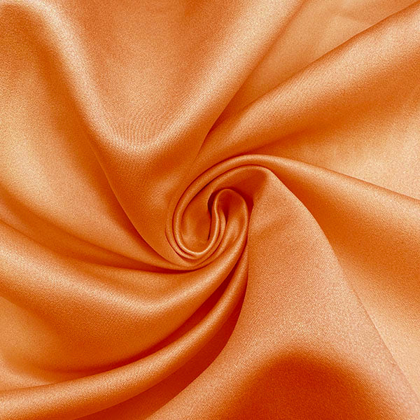 15 YD Bolt-Orange Bridal Satin Fabric