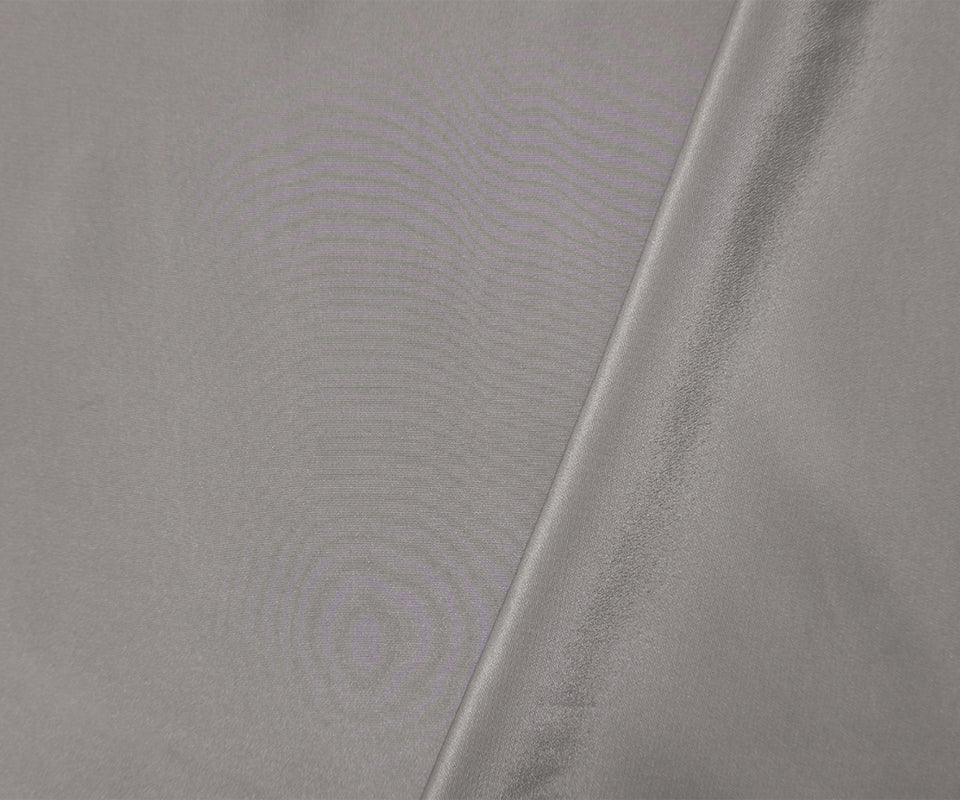 2 YD PC Gray Silk Solid Crepe De Chine Woven Fabric - Image 2