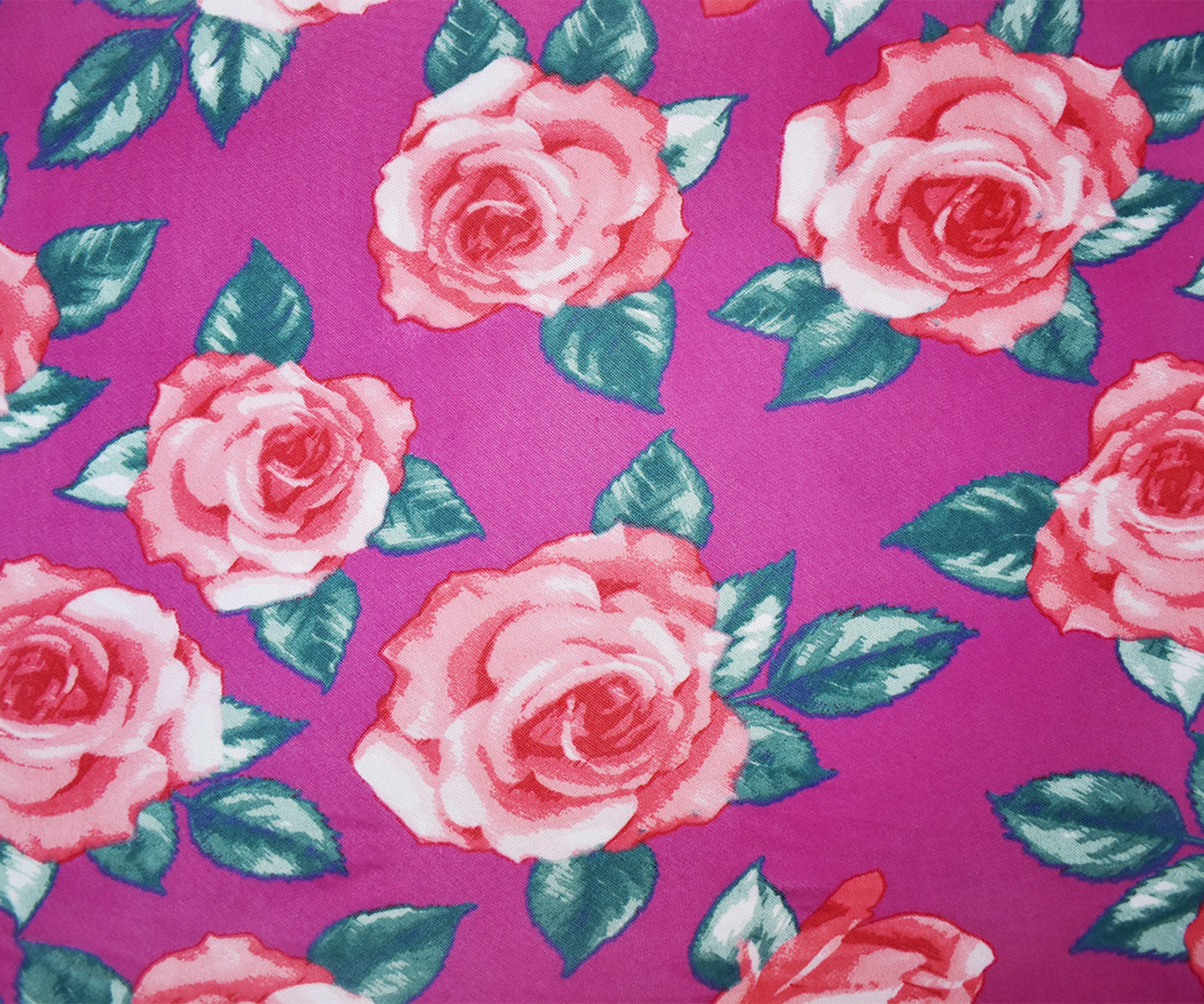 2 YD PC-Pink-Multi Poly Stretch Spandex Floral Printed Mesh Knit Fabric - Image 3
