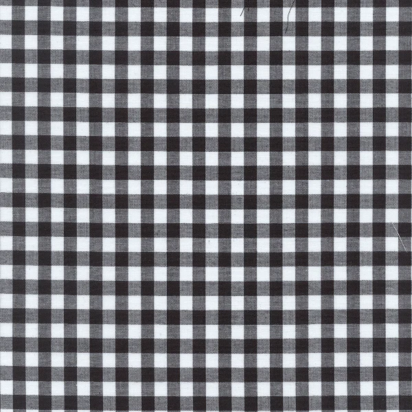 20 YD Bolt-Black 1/4 Inch Gingham Fabric