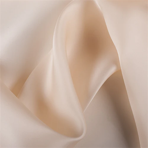 3 3/4 YD PC-Runway Silks Champagne Silk Satin Organza Fabric - Reorderable