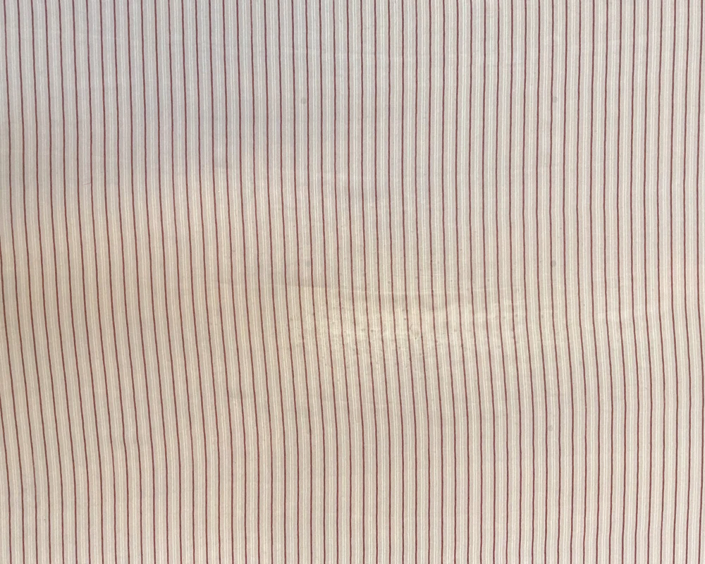 4 1/4 YD PC-Tan-Brown-White Doube Stripe Silk Chiffon Designer Remnant Fabric - Image 3