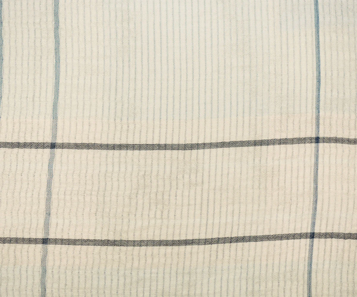 4 YD PC-Mint-Blue-Multi Famous Maker Cotton Plaid-Stripe Double Gauze Woven Fabric - Image 4