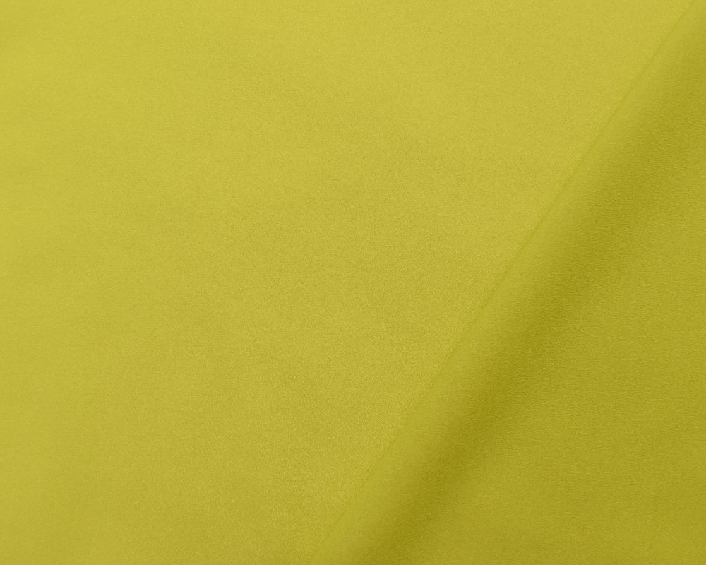 Apple Green Poly Crepe Momie Georgette Solid Woven Fabric - Image 3