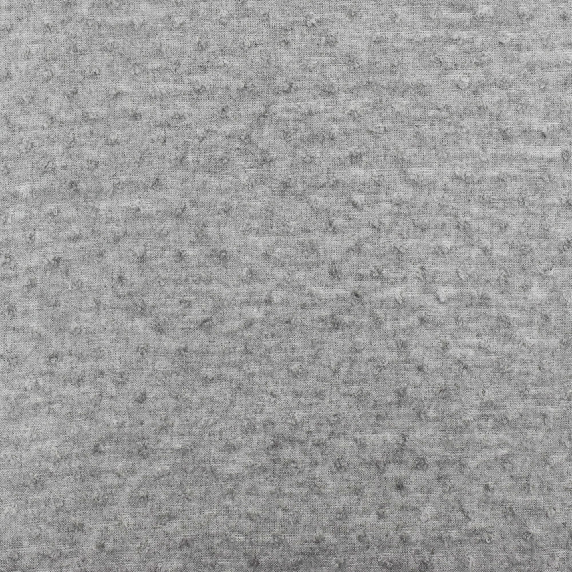 Basic Gray Clip Dot Jersey Knit Fabric - Image 4