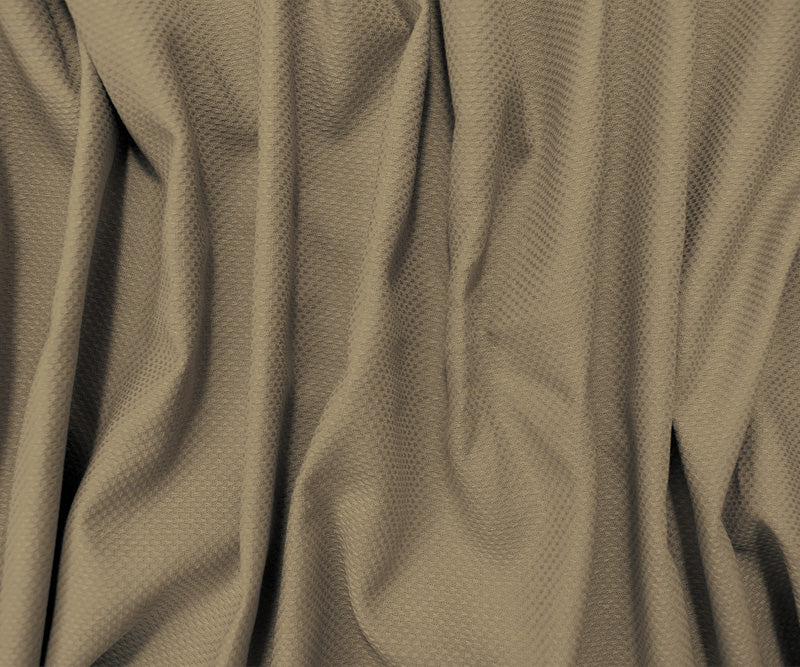 Beige Cotton Mini Check Dobby Japanese Selvedge Woven Fabric - Image 3