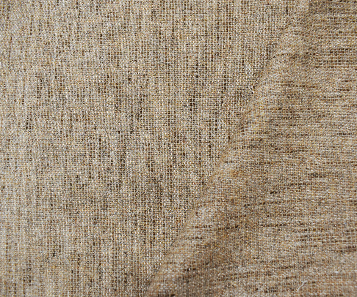 Beige-Gray Wool Poly Texture Woven Jacketing Fabric - Image 2
