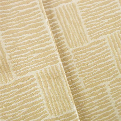 Beige/Ivory Linear Contemporary Jacquard Upholstery Fabric