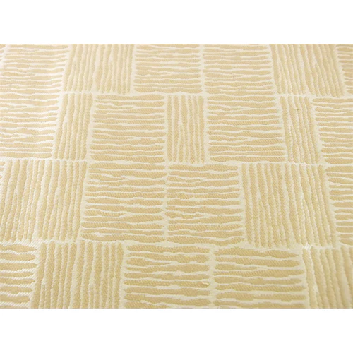 Beige/Ivory Linear Contemporary Jacquard Upholstery Fabric - Image 4