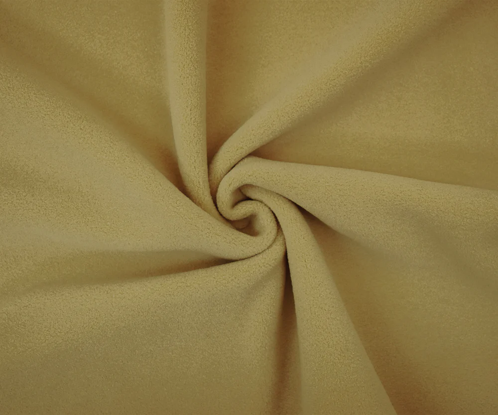 Beige Polyester Heavy Weight Polartec Wind Pro Knit Fabric - Image 3