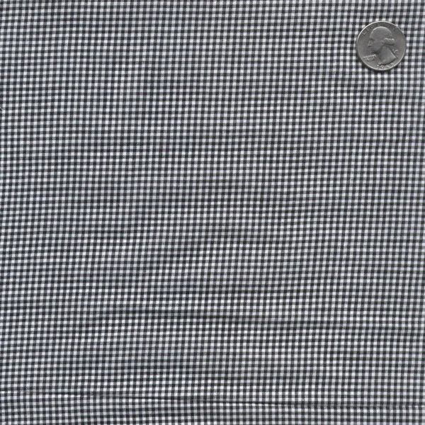Black 1/16 Inch Gingham Fabric - Reorderable
