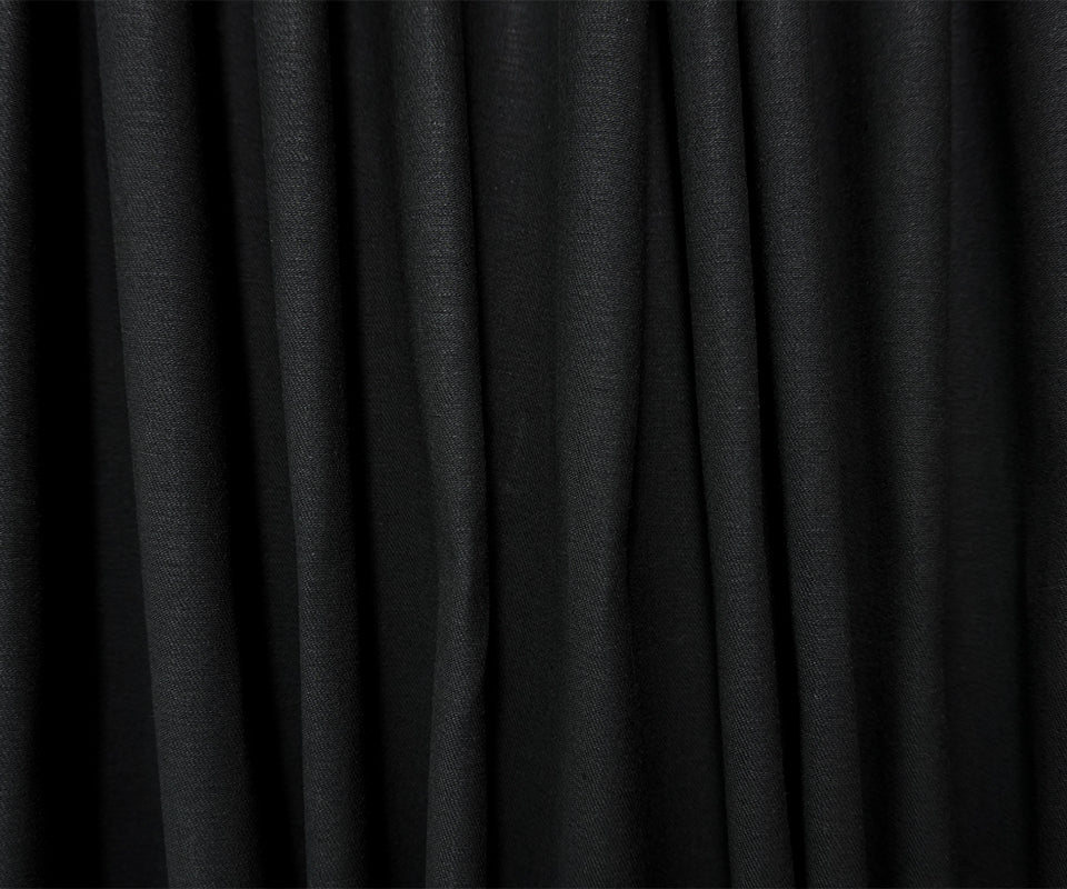 Black 12 oz. Cotton Blend Japanese Stretch Twill Woven Fabric - Image 3