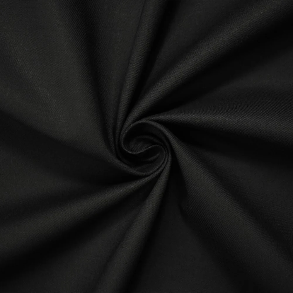 Black Cotton Solid Quality Quilting Woven 25 YD Bolt Fabric
