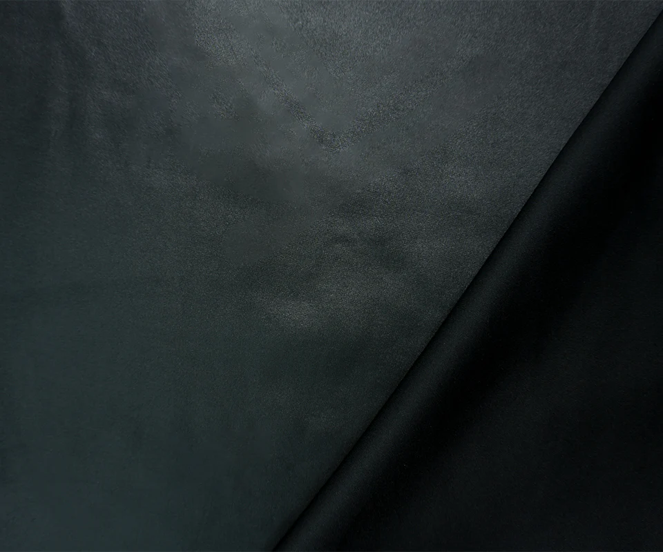 Black Famous Maker Nylon Spandex Solid Double Knit Fabric - Image 2