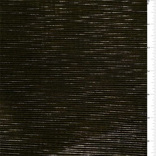Black/Gold Pleated Knit Fabric