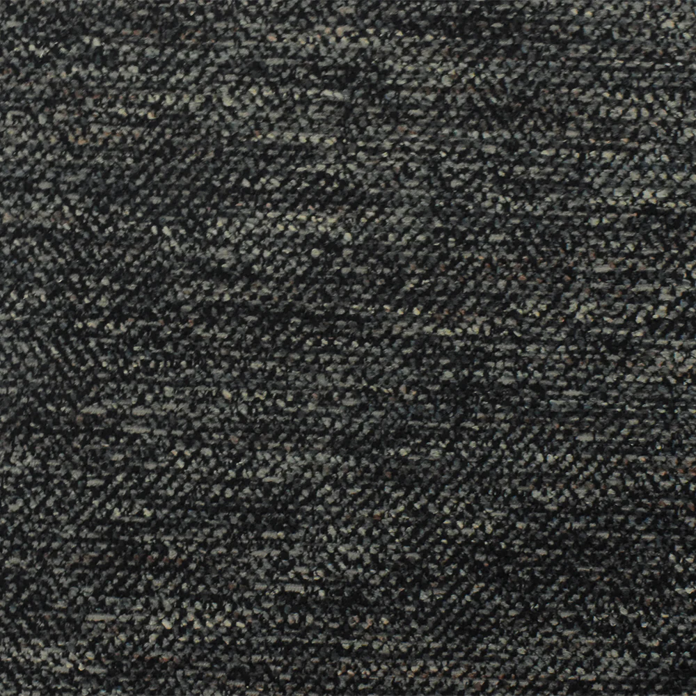 Black-Gray-Multi Texture Poly Chenille Woven Home Decorating Fabric - Image 4