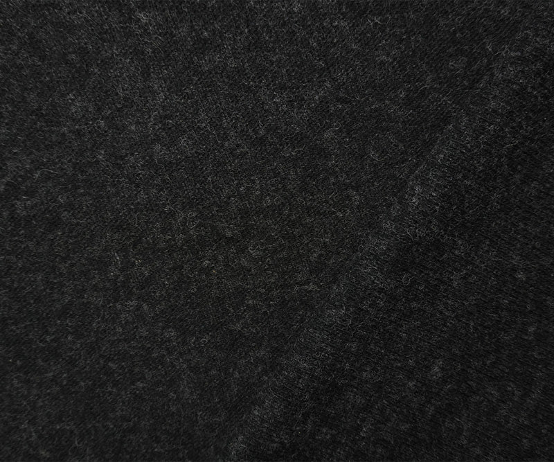 Black-Gray Wool-Nylon Texture Sweater Knit Fabric - Image 2