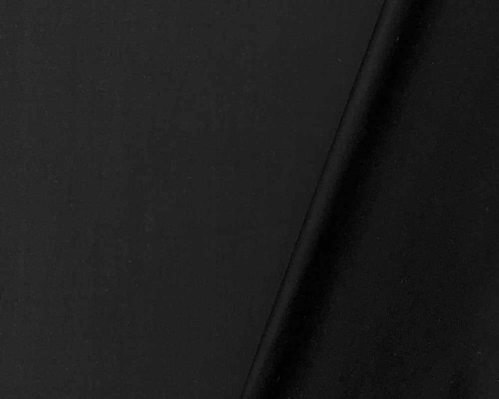 Black Nylon Spandex Solid Tricot Knit Famous Maker Yoga Fabric - Image 2