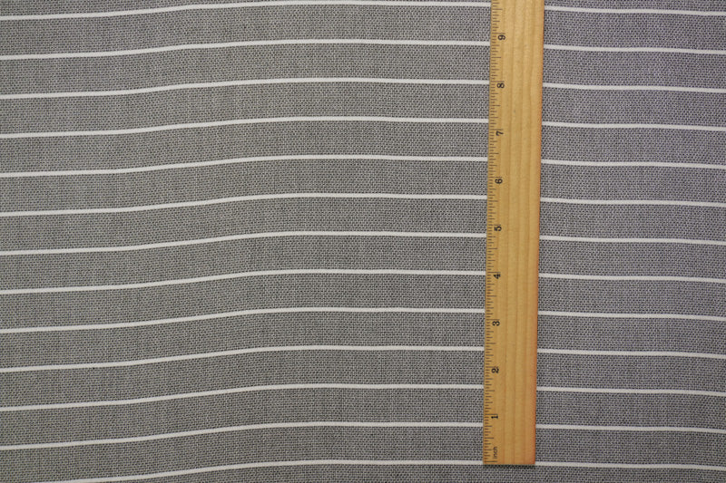 Black-White Rayon Stripe Dobby Woven Fabric - Image 4