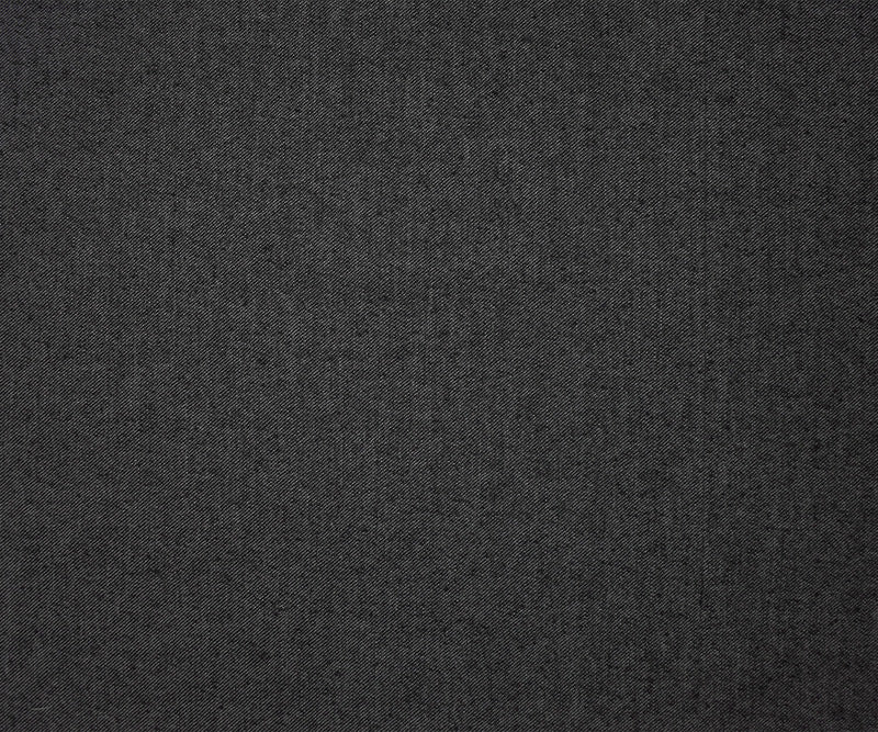 Black-White Wool Blend Stretch Twill Denim Woven Fabric - Image 4