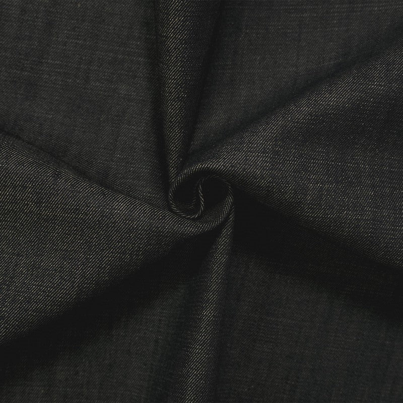 Blue 11 oz. Cotton Blend Stretch Denim Twill Woven Fabric