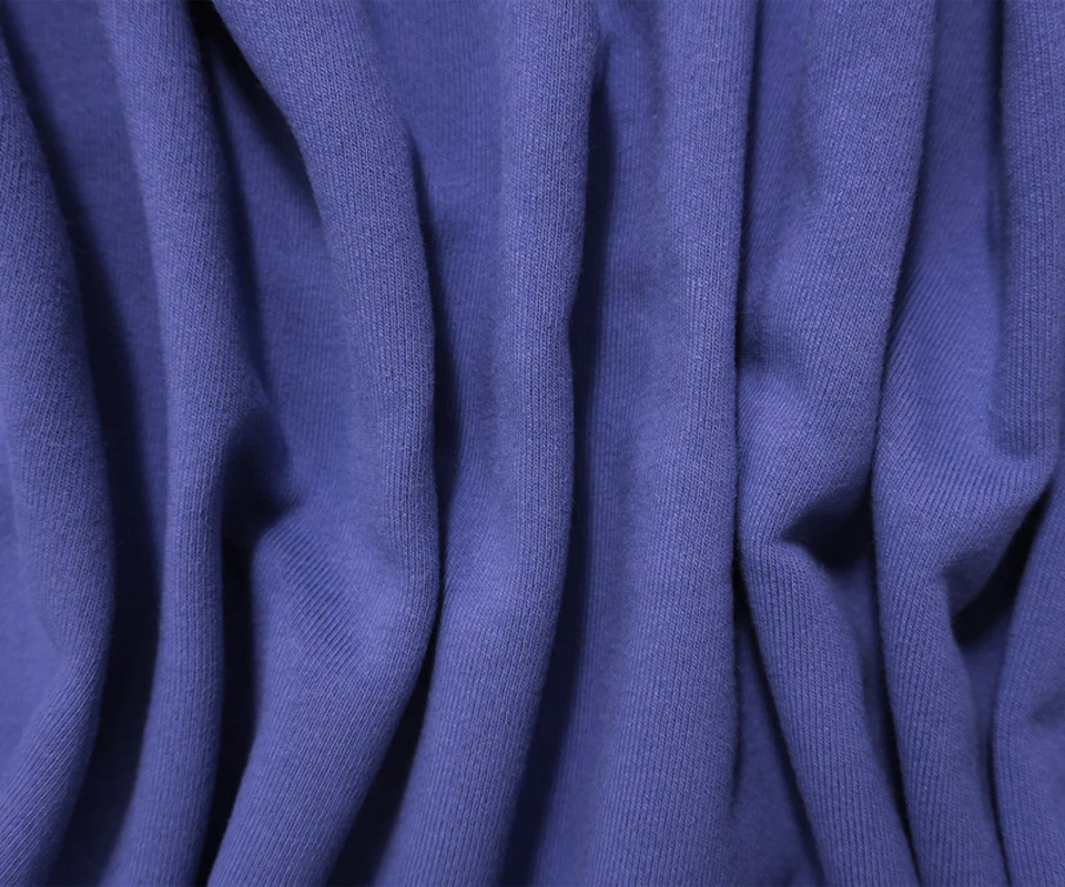 Blue 16 oz. Cotton Heavy Sweatshirt Fleece Knit Fabric - Image 2