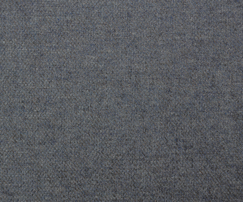 Blue-Beige Wool-Poly Texture Twill Woven Jacketing Fabric - Image 4