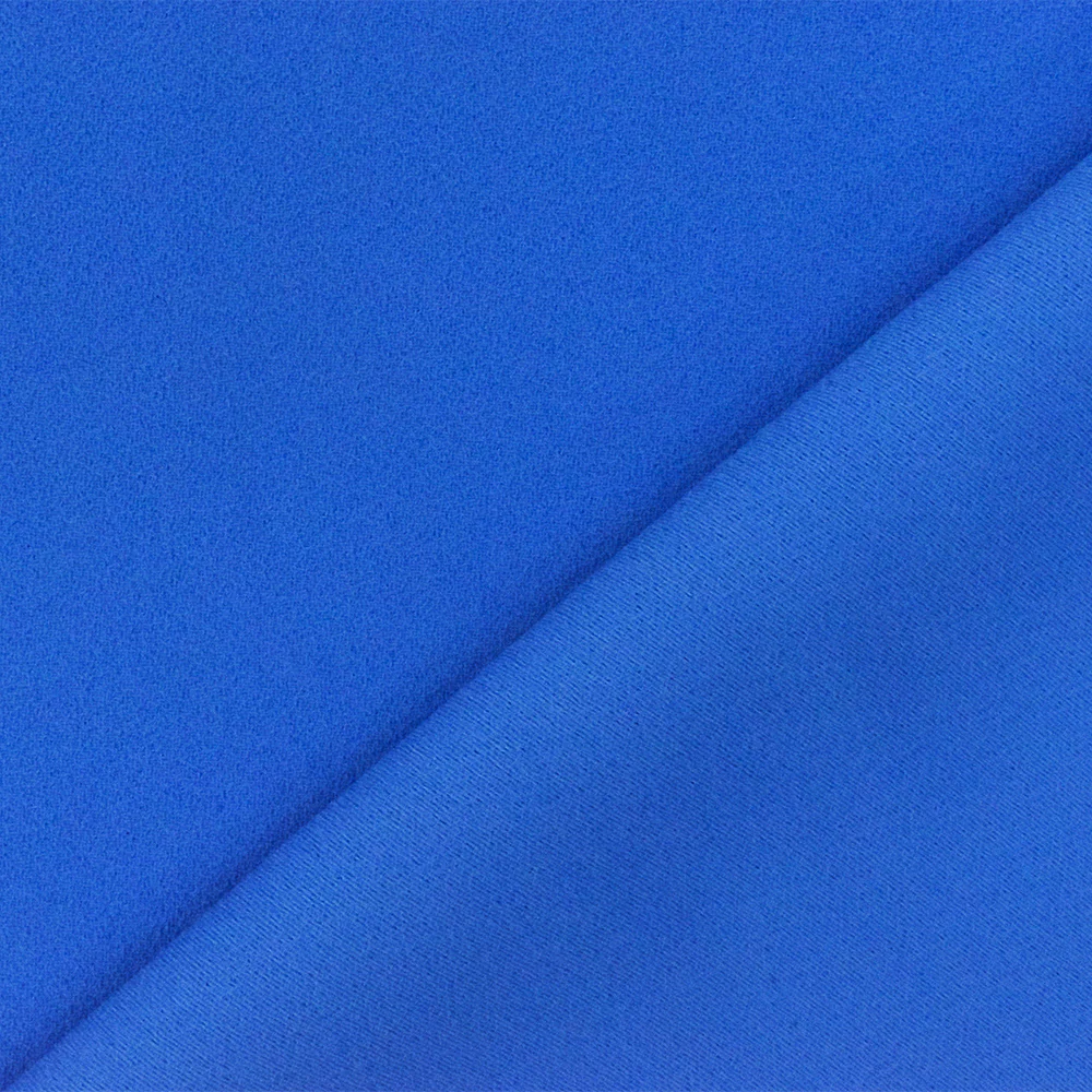 Blue Famous Designer Poly Double Sided Crepe Woven Fabric - Image 2