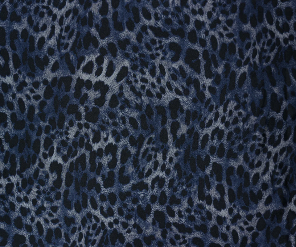 Blue Famous Maker Nylon Spandex Cheetah Tricot Knit Fabric - Image 3