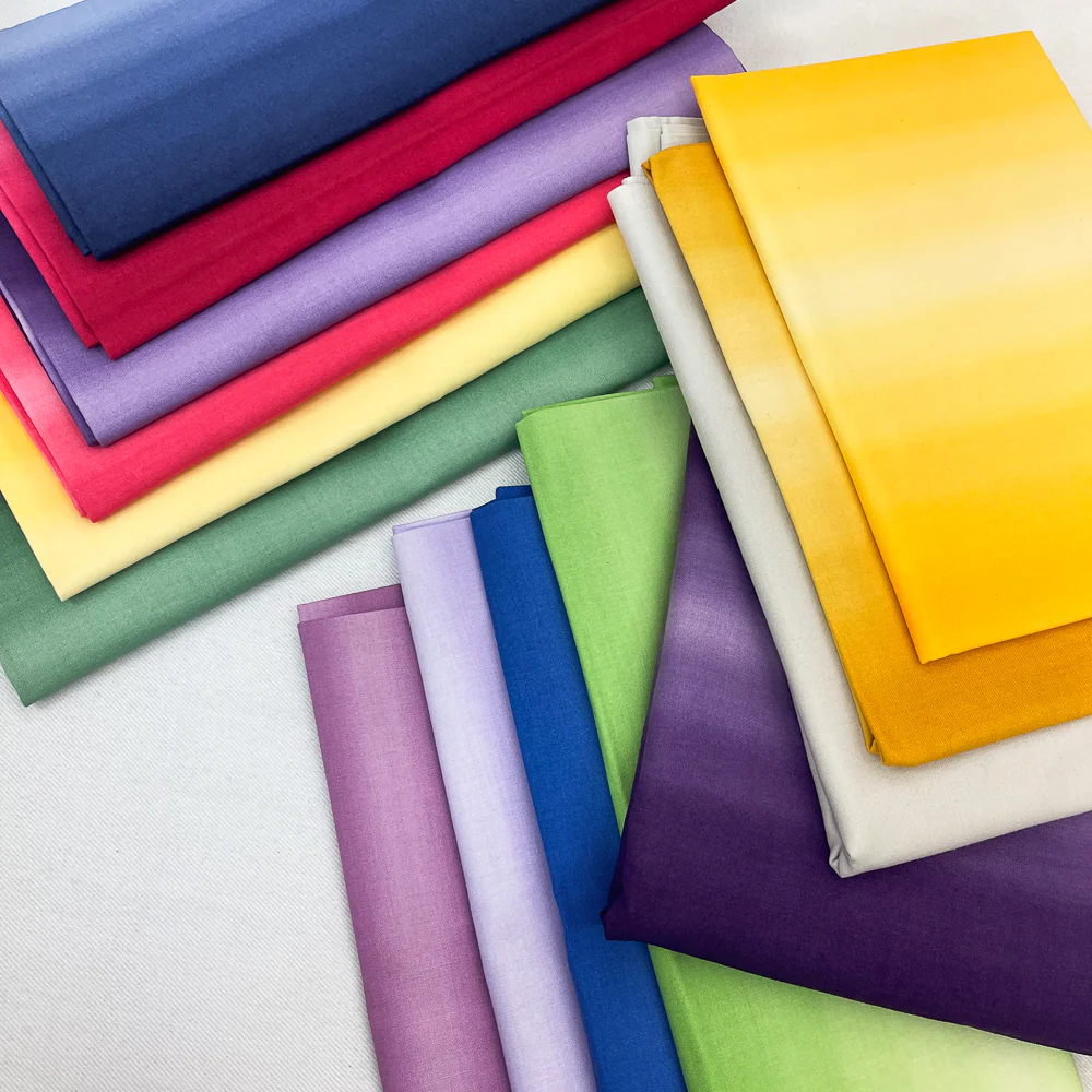 Boundless Coordinated Stash Builder Bundle - Prism Ombre - various print fabrics 12 3/4 yards total