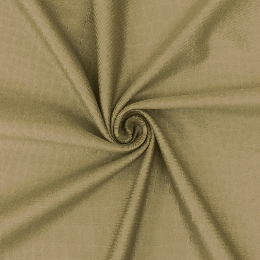 Brass Brown Famous Maker Reptile Jacquard Activewear Double Knit Fabric - Image 3