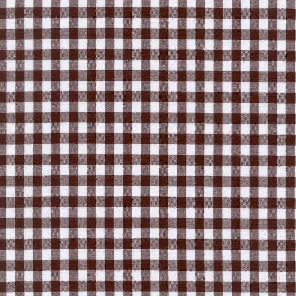 Brown 1/4 Inch Gingham Fabric - Reorderable