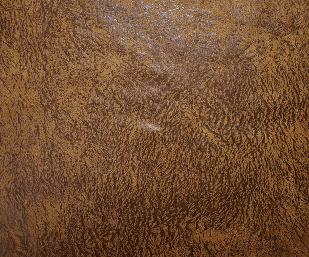 Brown Polyester Poly Texture Stretch Printed Microsuede Knit Fabric - Image 4