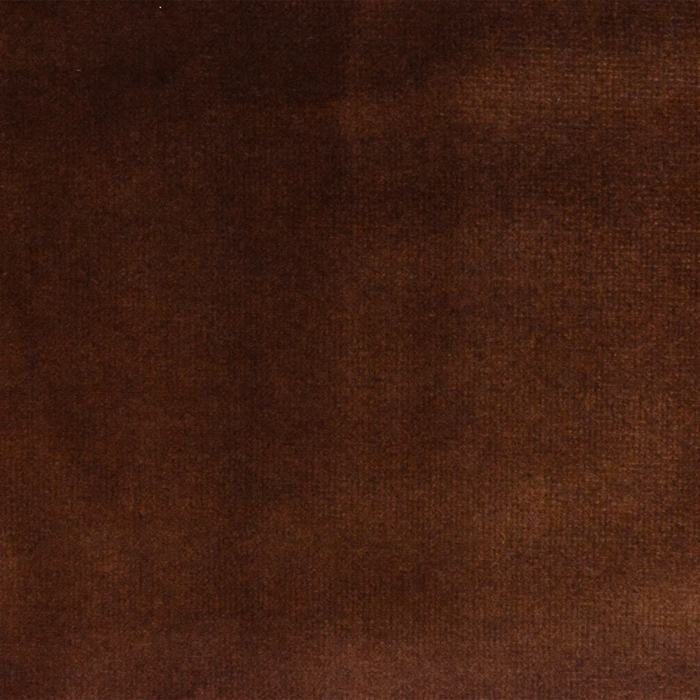 Brown Solid Cotton-Rayon Velvet Woven Home Decorating Fabric - Image 4