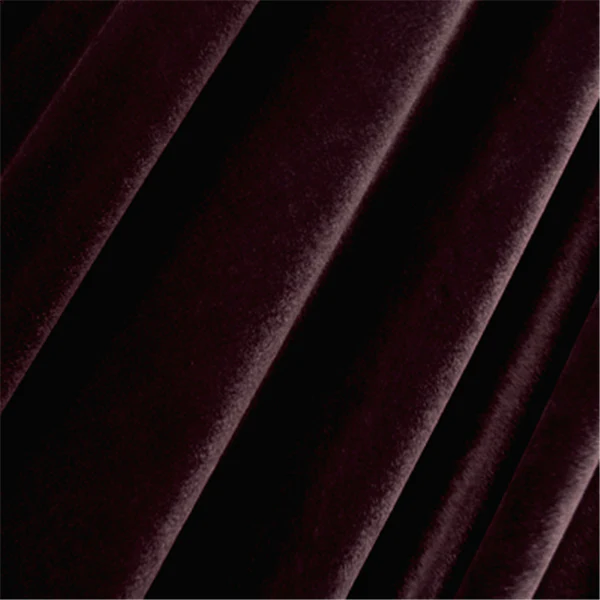 Burgundy Stretch Velvet Bolt Fabric