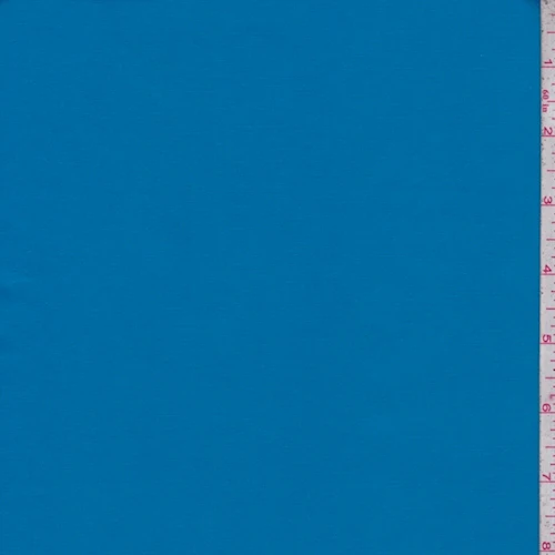 Caribbean Blue Stretch Poplin Fabric