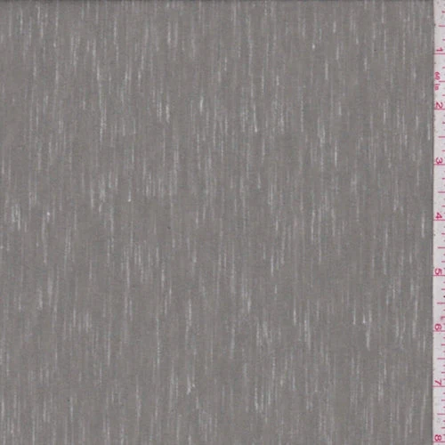 Concrete Grey Slubbed Jersey Knit Fabric