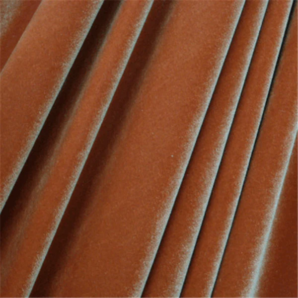 Copper Stretch Velvet Bolt Fabric