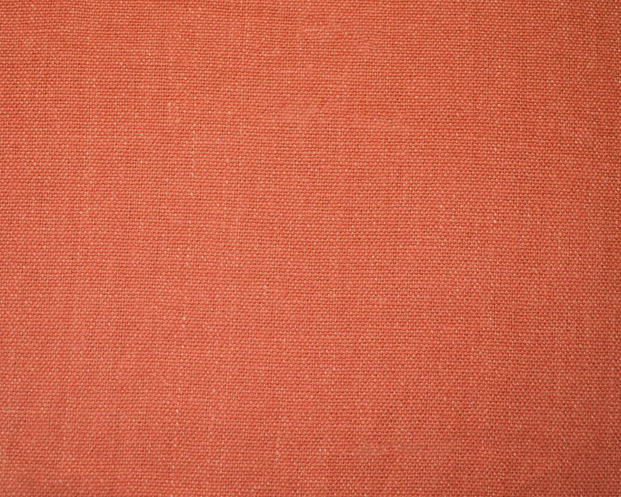 Coral Orange Linen Convington Slub Canvas Woven Fabric - Image 4