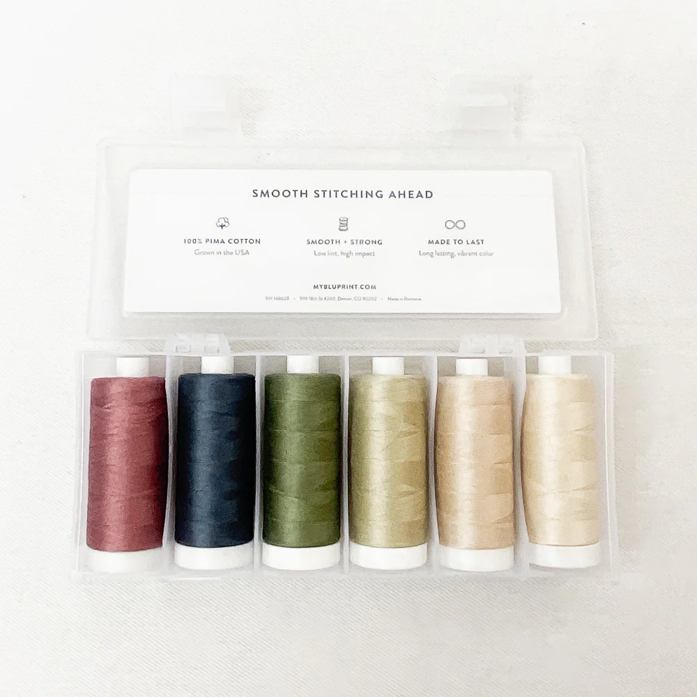 Craftsy Stash Builder Pima Thread Set Bundle Secret Garden Collection 6 spools