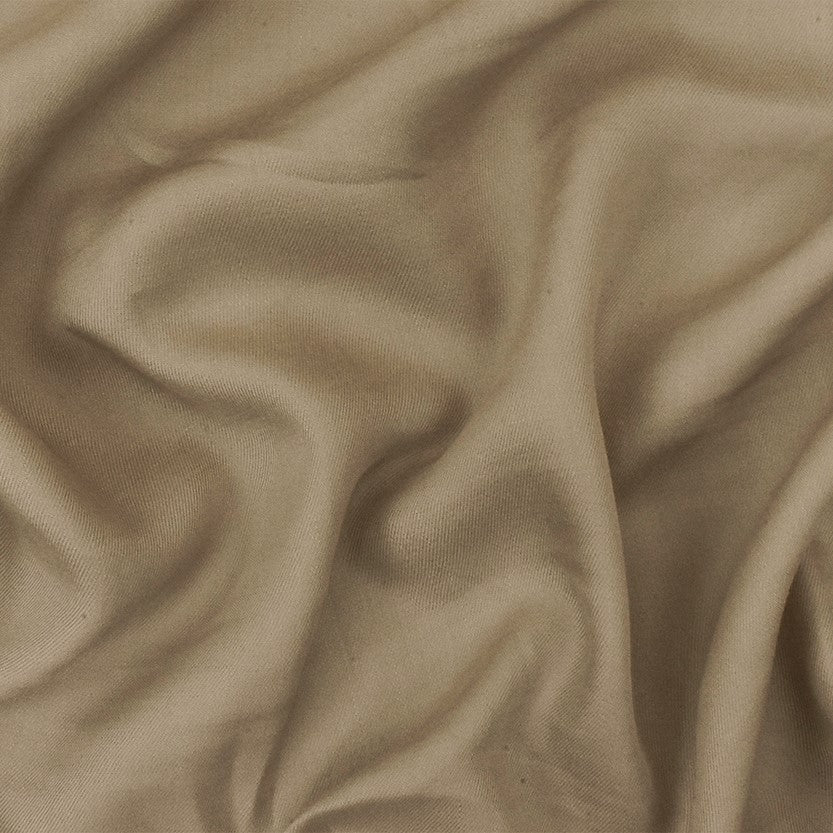 Cream Beige Rayon Challis Solid Woven Fabric