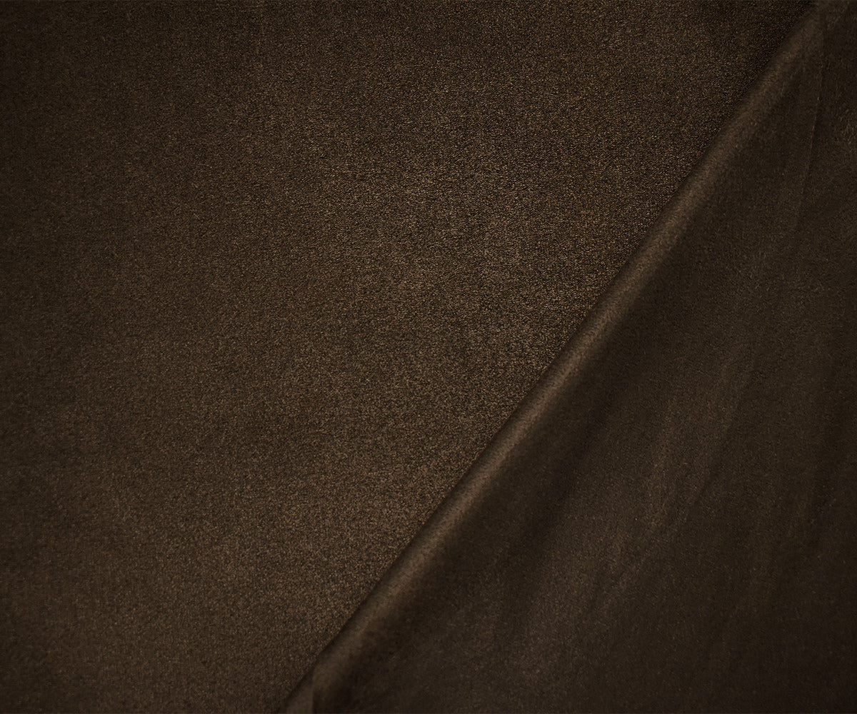 Dark Brown Stretch Spandex Solid Microsuede Knit Fabric - Image 2