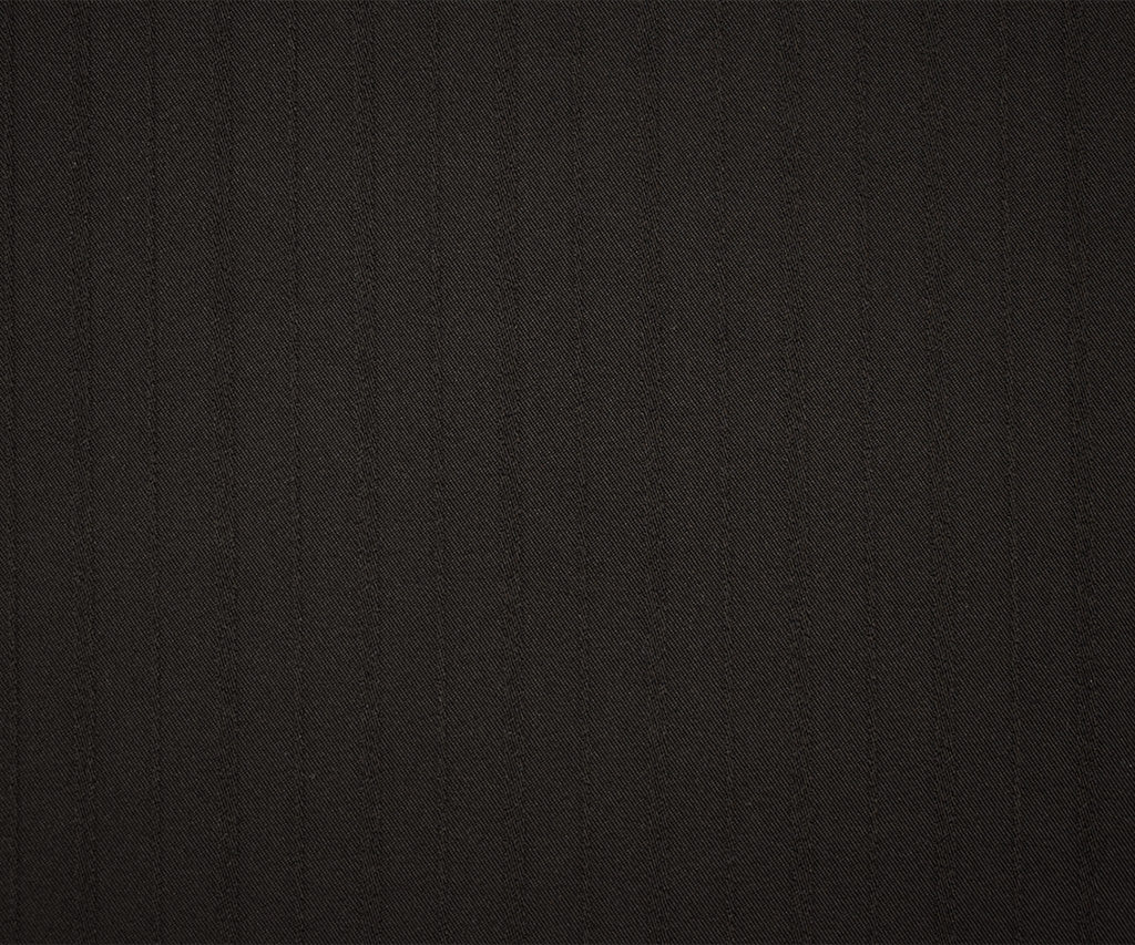 Dark Brown Stripe Texture Stretch Twill Suiting Woven Fabric - Image 4