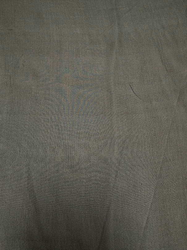 Dark Brown Woven Silk Chiffon Fabric - Image 2