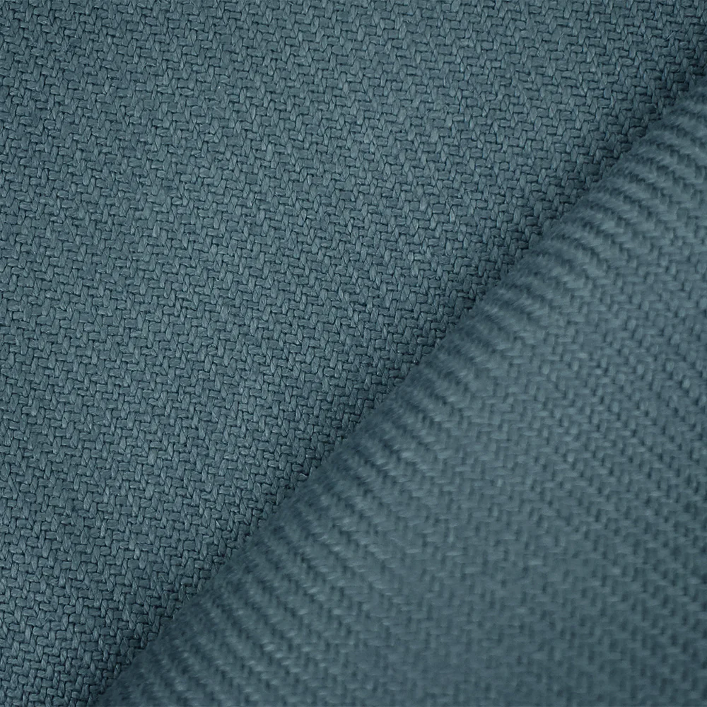 Dark Teal Moygashel Twill Irish Linen Solid Woven Home Decorating Fabric